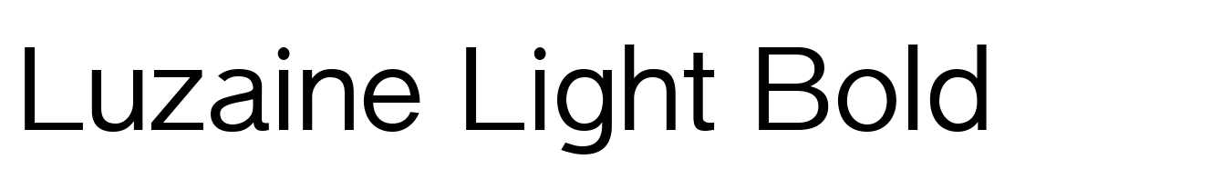 Luzaine Light Bold
